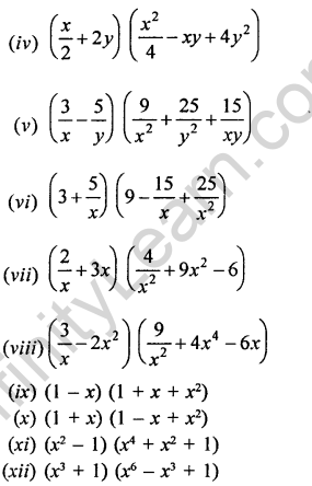 RD Sharma Class 9 Chapter 4 Algebraic Identities
