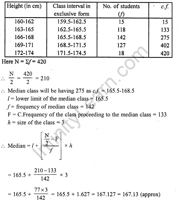 RD Sharma Class 10 Chapter 7 Statistics 