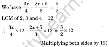 Extra Questions for Class 8 Maths Linear Equations in One Variable Q8.1