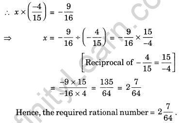 Rational Numbers Class 7 Extra Questions Maths Chapter 9 Q8