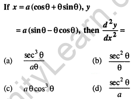 Maths MCQs for Class 12 with Answers Chapter 5 Continuity and Differentiability Q39