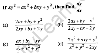 Maths MCQs for Class 12 with Answers Chapter 5 Continuity and Differentiability Q13