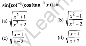 Maths MCQs for Class 12 with Answers Chapter 2 Inverse Trigonometric Functions Q44