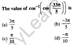 Maths MCQs for Class 12 with Answers Chapter 2 Inverse Trigonometric Functions Q45
