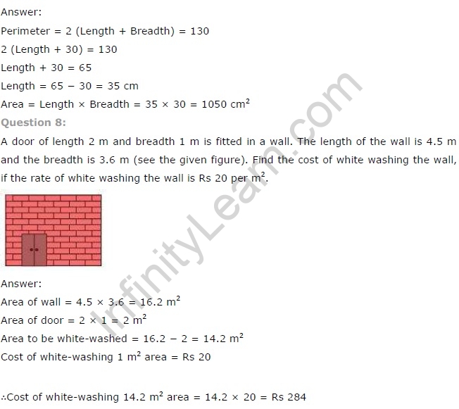 NCERT Solutions for Class 7 Maths Chapter 11 Perimeter and Area Exercise 11.1
