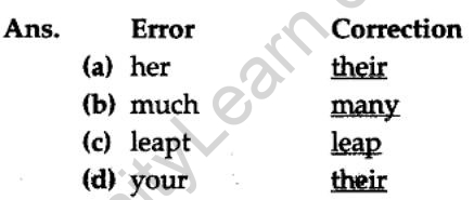 Editing Exercises for Class 10 CBSE with Answers 8