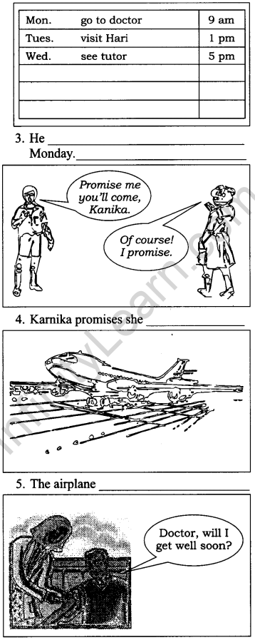 Class 9 English Workbook Solutions for Unit 3 Future Time Reference