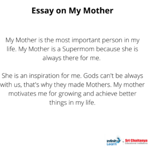 my mother essay in 150 words