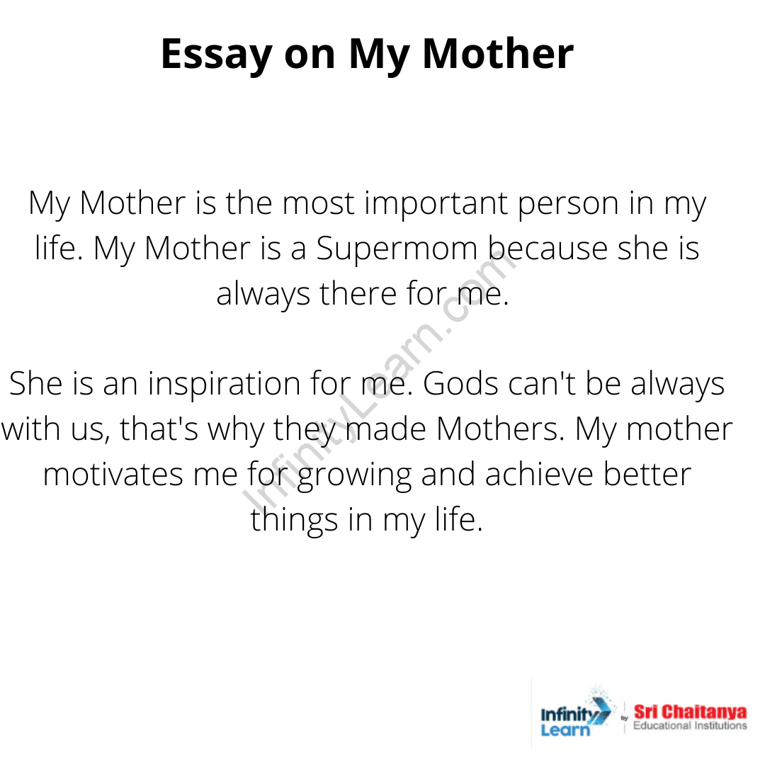 write an essay on your mom