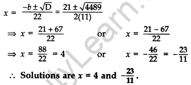 Important Questions for Class 10 Maths Chapter 4 Quadratic Equations 29