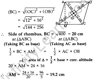 Important Questions for Class 10 Maths Chapter 6 Triangles 12