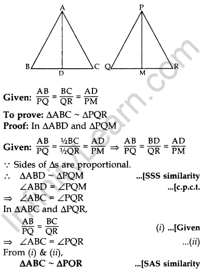 Important Questions for Class 10 Maths Chapter 6 Triangles 69