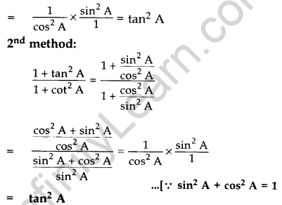 Important Questions for Class 10 Maths Chapter 8 Introduction to Trigonometry 11