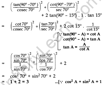 Important Questions for Class 10 Maths Chapter 8 Introduction to Trigonometry 23