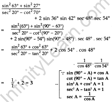 Important Questions for Class 10 Maths Chapter 8 Introduction to Trigonometry 24