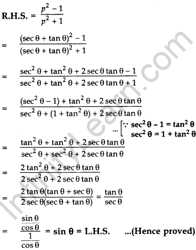 Important Questions for Class 10 Maths Chapter 8 Introduction to Trigonometry 33