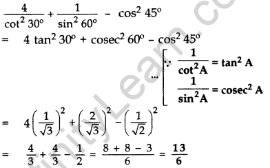 Important Questions for Class 10 Maths Chapter 8 Introduction to Trigonometry 38