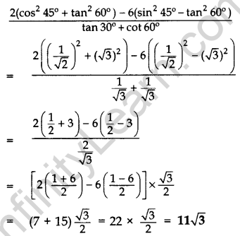 Important Questions for Class 10 Maths Chapter 8 Introduction to Trigonometry 40