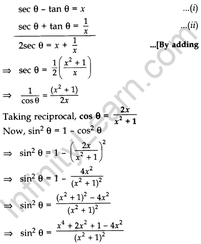 Important Questions for Class 10 Maths Chapter 8 Introduction to Trigonometry 53