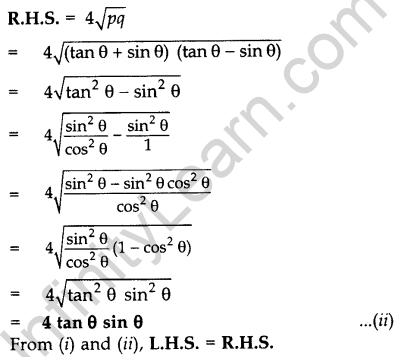 Important Questions for Class 10 Maths Chapter 8 Introduction to Trigonometry 56