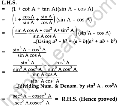 Important Questions for Class 10 Maths Chapter 8 Introduction to Trigonometry 65