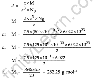 Important Questions for Class 12 Chemistry Chapter 1 The Solid State Class 12 Important Questions 27
