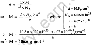 Important Questions for Class 12 Chemistry Chapter 1 The Solid State Class 12 Important Questions 28