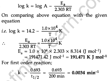 Important Questions for Class 12 Chemistry Chapter 4 Chemical Kinetics Class 12 Important Questions 23