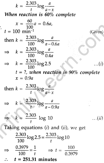 Important Questions for Class 12 Chemistry Chapter 4 Chemical Kinetics Class 12 Important Questions 43
