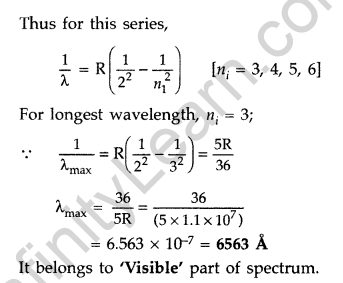 Important Questions for Class 12 Physics Chapter 12 Atoms Class 12 Important Questions 39