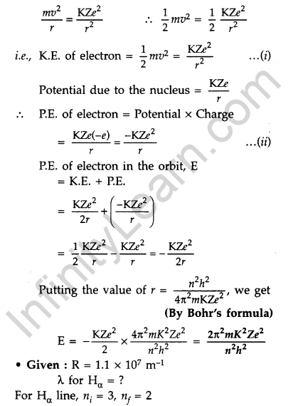 Important Questions for Class 12 Physics Chapter 12 Atoms Class 12 Important Questions 76