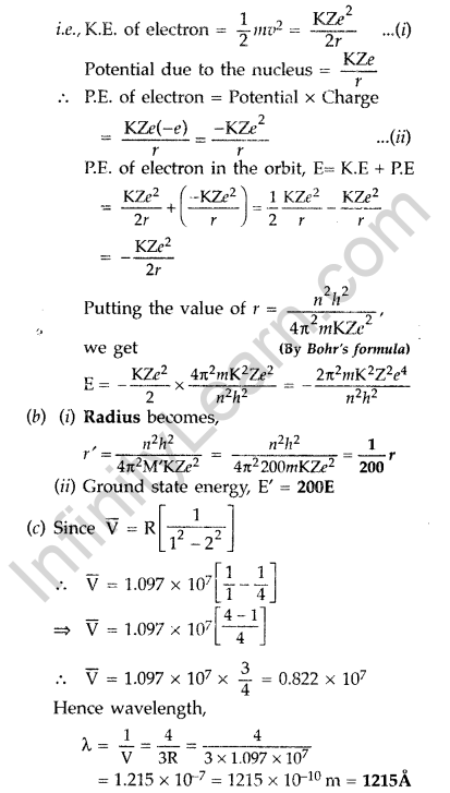 Important Questions for Class 12 Physics Chapter 12 Atoms Class 12 Important Questions 80