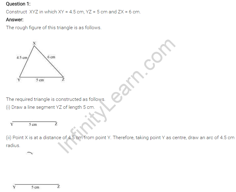 NCERT Solutions for Class 7 Maths Chapter 10 Practical Geometry Ex 10.2 Q1
