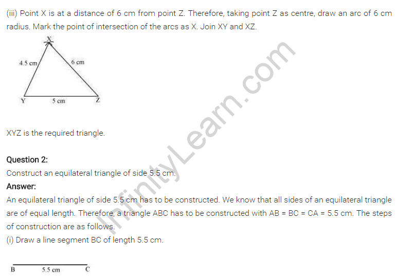NCERT Solutions for Class 7 Maths Chapter 10 Practical Geometry Ex 10.2 Q2