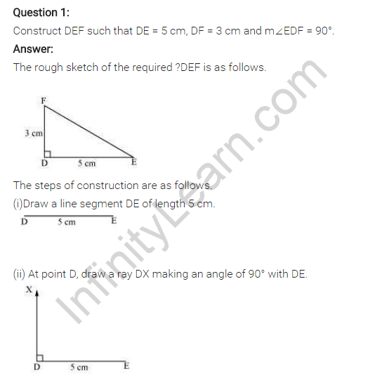 NCERT Solutions for Class 7 Maths Chapter 10 Practical Geometry Ex 10.3 Q1