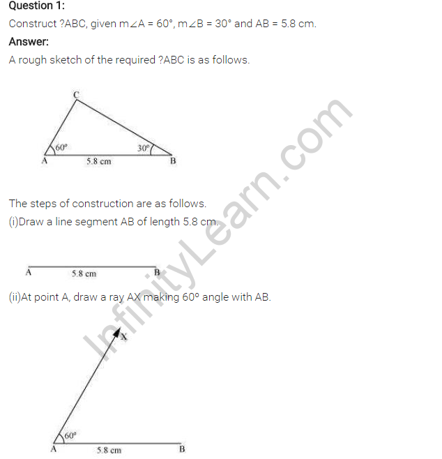 NCERT Solutions for Class 7 Maths Chapter 10 Practical Geometry Ex 10.4 Q1