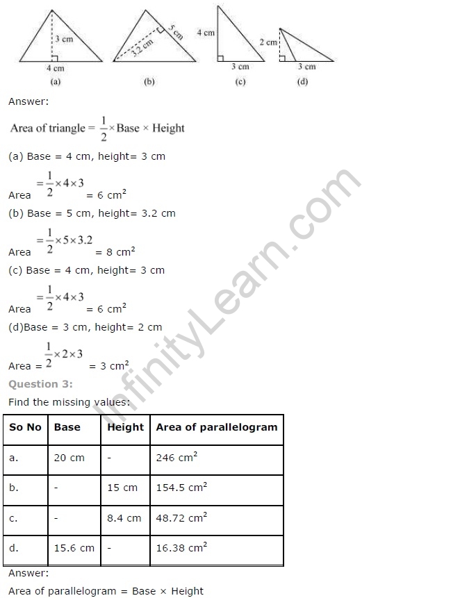 NCERT Solutions for Class 7 Maths Chapter 11 Perimeter and Area Ex 11.2 A2