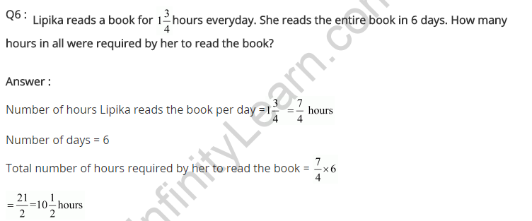 NCERT Solutions for Class 7 Maths Chapter 2 Fractions and Decimals Ex 2.3 Q6