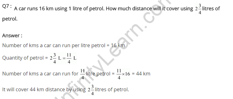 NCERT Solutions for Class 7 Maths Chapter 2 Fractions and Decimals Ex 2.3 Q7