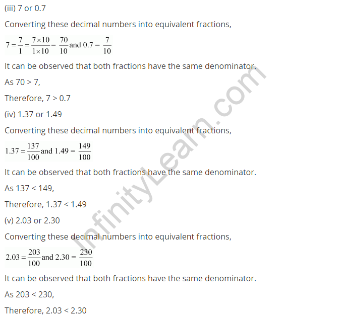 NCERT Solutions for Class 7 Maths Chapter 2 Fractions and Decimals Ex 2.5 Q1.1