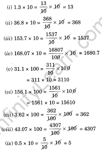 NCERT Solutions for Class 7 Maths Chapter 2 Fractions and Decimals Ex 2.6 1