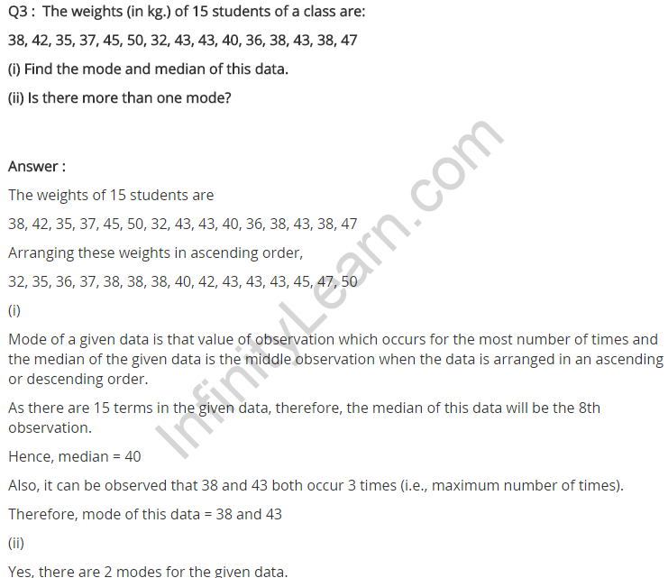 NCERT Solutions for Class 7 Maths Chapter 3 Data Handling Ex 3.2 Q3