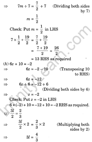 NCERT Solutions for Class 7 Maths Chapter 4 Simple Equations Ex 4.3 6