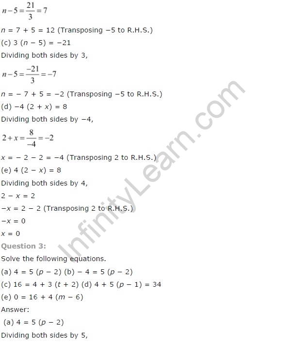 NCERT Solutions for Class 7 Maths Chapter 4 Simple Equations Ex 4.3 Q3