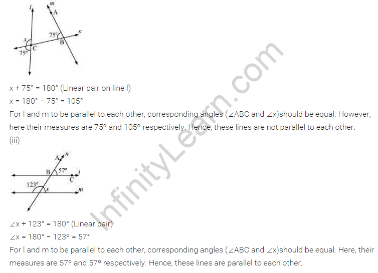 NCERT Solutions for Class 7 Maths Chapter 5 Lines and Angles Ex 5.2 Q6