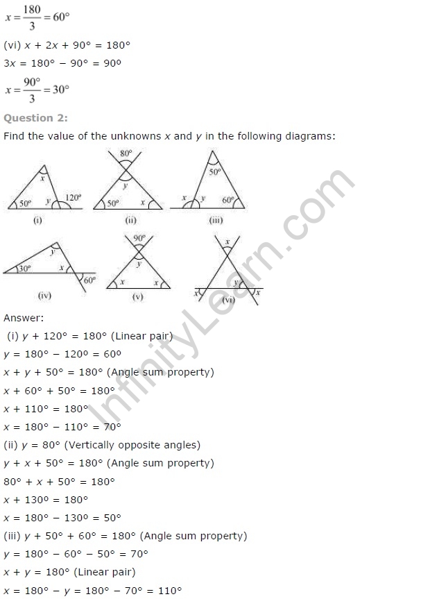 NCERT Solutions for Class 7 Maths Chapter 6 The Triangle and its Properties Ex 6.3 Q2