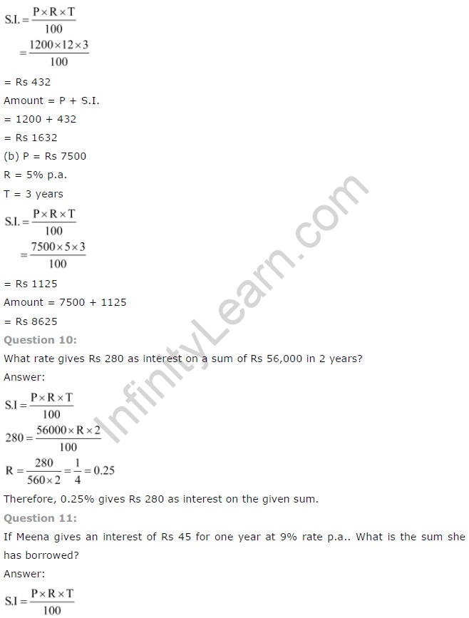 NCERT Solutions for Class 7 Maths Chapter 8 Comparing Quantities Ex 8.3 Q6