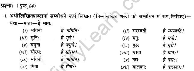 NCERT Solutions for Class 9th Sanskrit Chapter 11 Karaka Prayogah 4