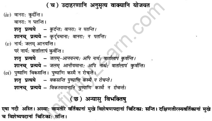 NCERT Solutions for Class 9th Sanskrit Chapter 19 Shatr Shanach Pratyayoh Prayogah 4