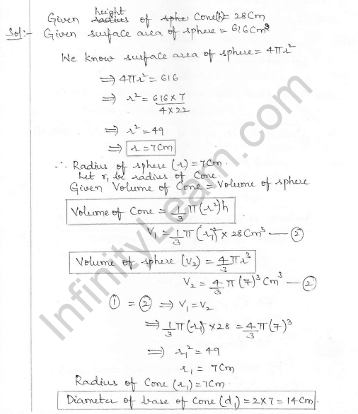 RD Sharma Class 10 Solutions Surface areas and Volumes Ex 16.1 Q43